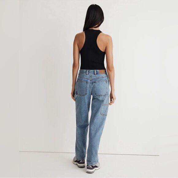 Madewell Women's Straight Leg Jeans - Blue - Picture 4 of 15